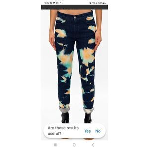 COPY - STELLA  MCCARTNEY *host pick* Tie Dye  mid rise straight leg jeans